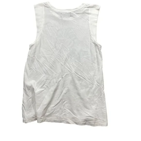 Patterson Kincaid P J K White XS Top Cotton Modal Round Neck Relaxed Comfortable - Picture 6 of 6